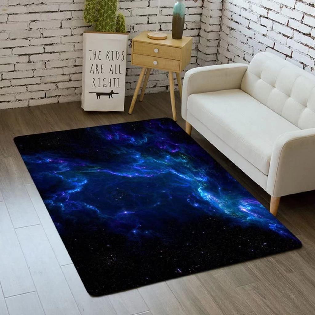 3D Галактика Ковер Космос Кухонный Коврик для Детской Комнаты Мальчика Нескользящий Ковер для Ползания в Детской Игровые Коврики для Столовой