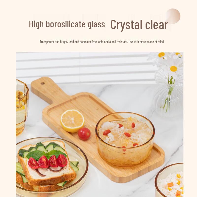 Elegant Embossed Glass Tableware Set
