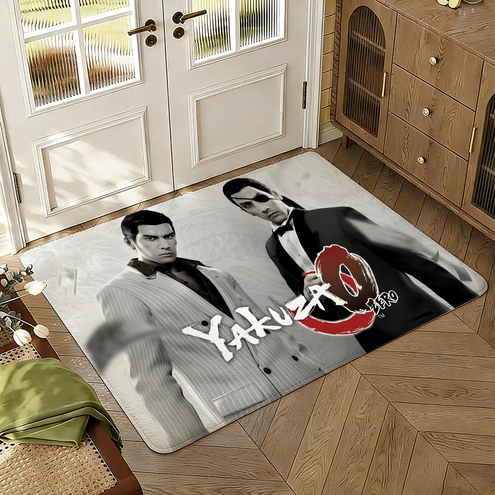 Коврик для пола Y-Yakuzas Goro Majima Мягкий Утолщенный Впитывающий Нескользящий Для Спальни Гостиной Прихожей Декор Дома Фланелевые Коврики
