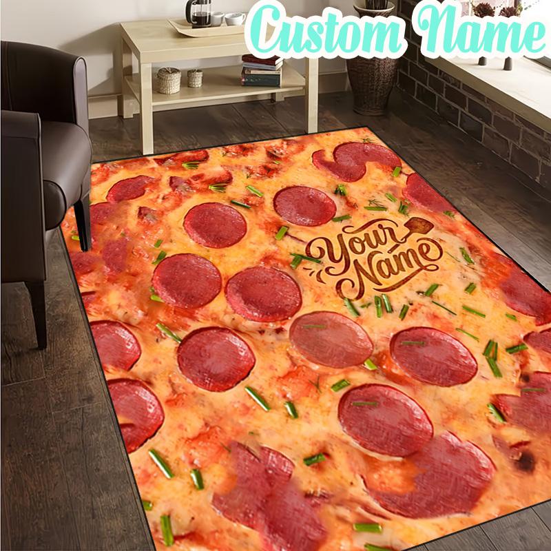 Custom Name Egg Yolk Delight Rug, Office Rug, Chair Rug, Carpet for Living Rooms, Doormat Game Rug Home Decor Christmas Gifts