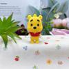 Cute Cartoon Bear And Mouse Plush Keychain Bag Charm Creative Gift Accessory