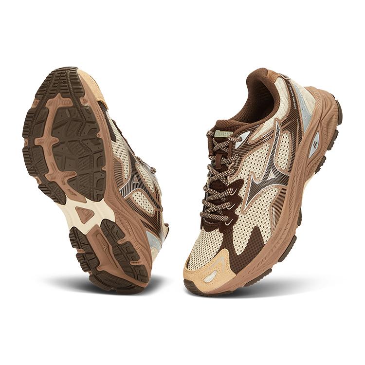 Mizuno Racer S Melade Style Sports Casual Durable Low-Top Running Shoes Unisex Sneaker Chestnut D1GH223523