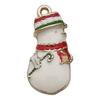 Set of 50 Christmas Oil Drop Pendants: Cute Santa, Snowman, Tree DIY Jewelry Accessories