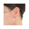 Vivienne Westwood Leonor Mini Heart Shaped Diamond Earrings Women earrings Silver Lavender-Purple 6201032O01P250