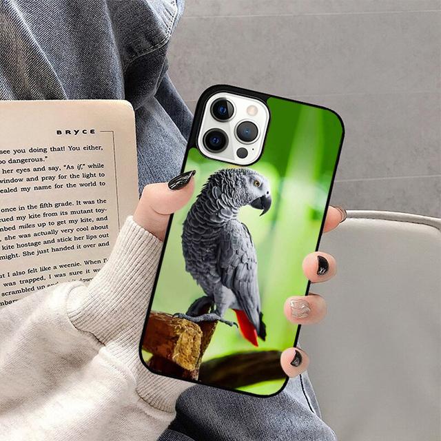 Чехол для телефона с африканским серым попугаем Для iPhone 17 Air 16 15 14 13 12 Pro Max Plus Max Cover Shell coque