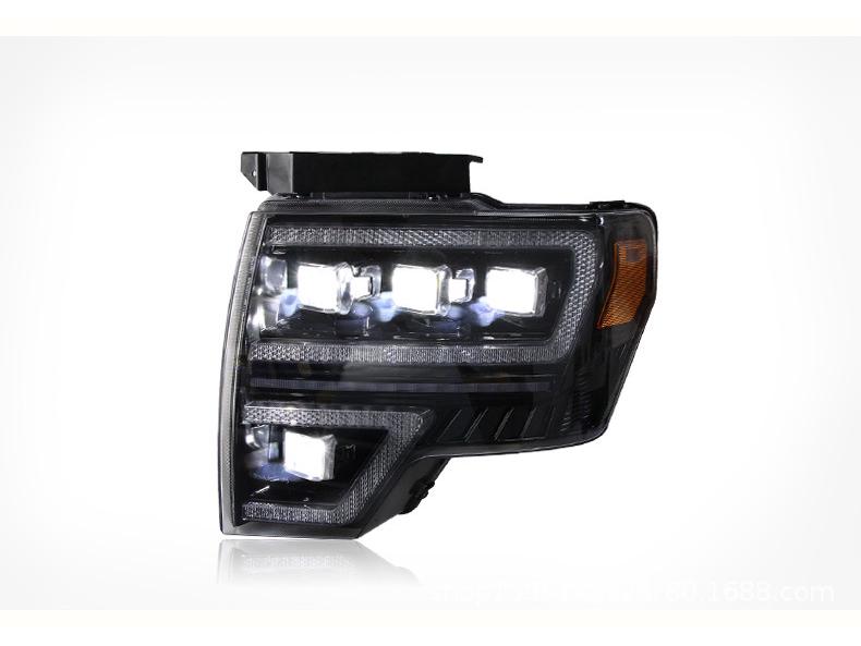 Ford Raptor F150 Headlight Assembly (08-14): LED DRL & Sequential Turn Signal Lens