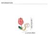 Earrings Tulip Rhinestone Jewelry Pearl Stud Earrings Korean Style Earrings Women Zinc Zinc Alloy Earrings