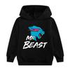 Модные и стильные толстовки с принтом мультфильма и аниме MR BEAST для мальчиков и девочек, одежда для родителей и детей, осень и зима