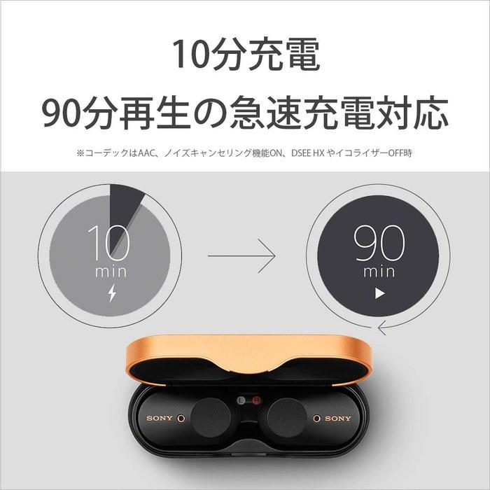 Беспроводные наушники-вкладыши Sony WF-1000XM3 с шумоподавлением (черный)