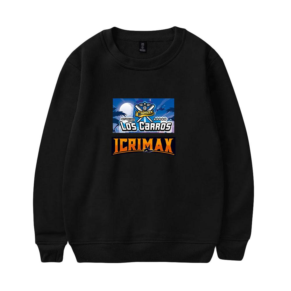 Icrimax Худи Женское Мужское С круглым вырезом С длинным рукавом Свитшот Повседневный Спортивный костюм Смешная одежда