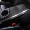 Для Porsche Taycan 2022 мягкий чехол на подлокотник из углеродного волокна, накладка, наклейки для автомобиля