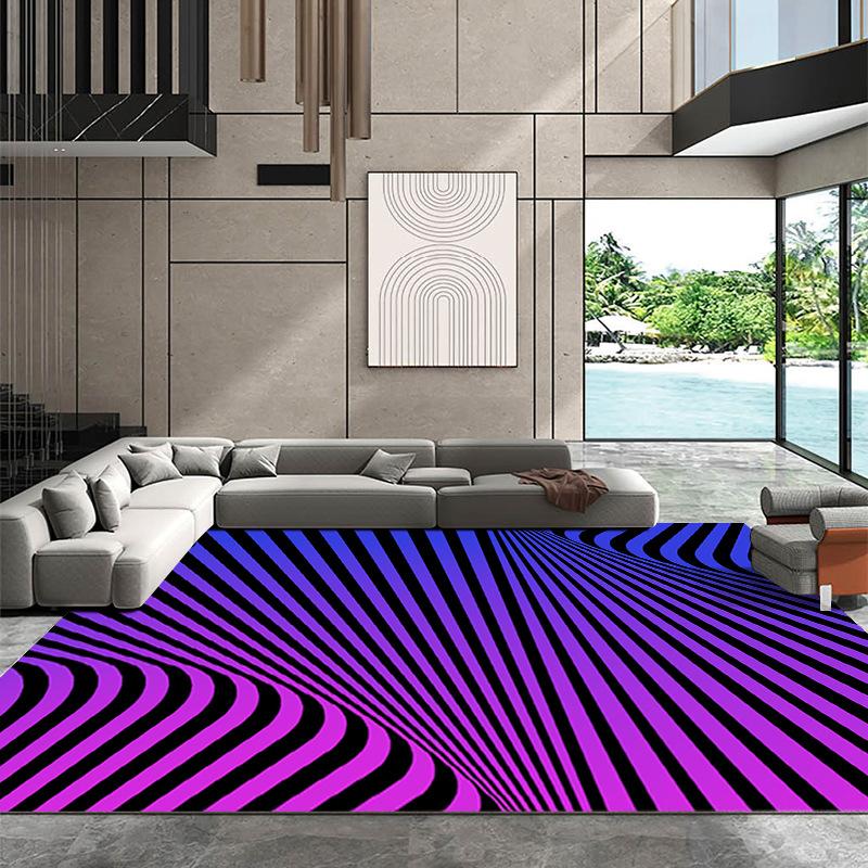 3D Vertigo Visual Whirlpool Carpet Living Room Sofas Decoration Bedroom Bedside Rug Creative Anti-skid Kitchen Balcony Floor Mat