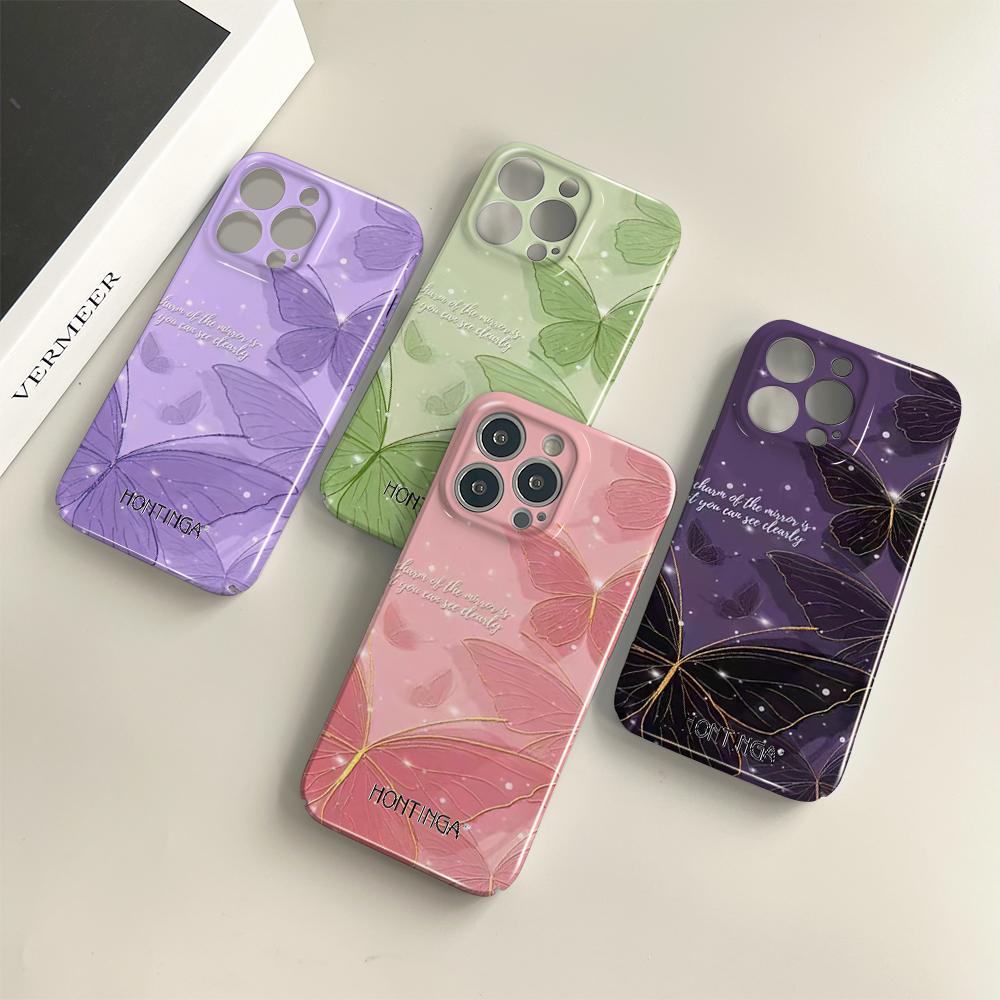 All-inclusive Film Phone Case Cartoon Pattern Design Hard Shell Full Cover Camera Shockproof Protection Case