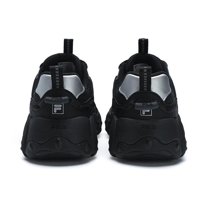 Fila Fluid 6 Туфли с кошачьими лапками Ретро серия Мода Индивидуальность Трендовые Прочные Дышащие Низкие кроссовки Женские кроссовки Черные F12W522111FBD