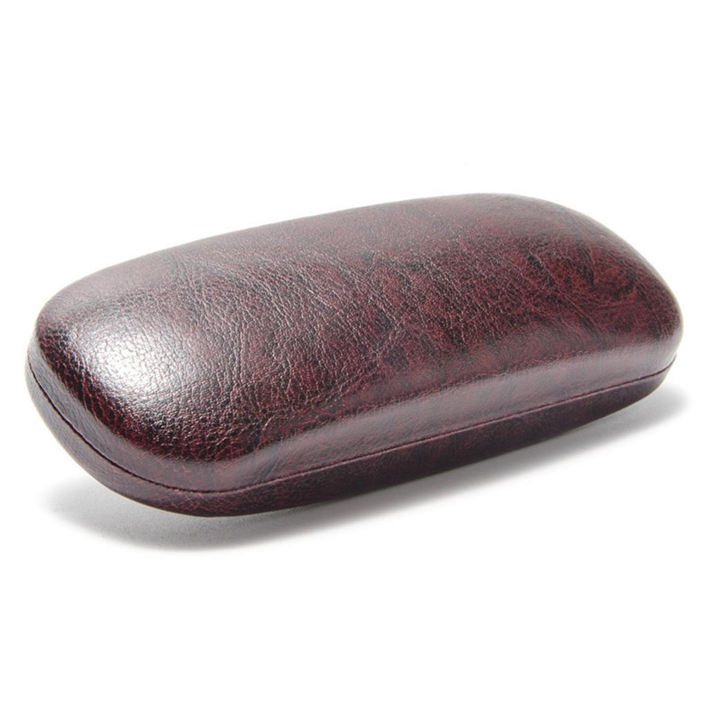 Glasses Case PVC PU Leather Hard Shell for Work Leisure Daily Use Classroom Office Glasses Holder