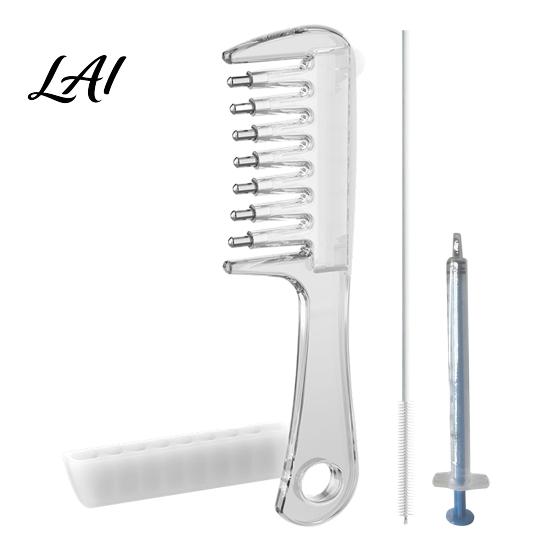 Portable Hair Oil Comb Applicator Comb with Injecting Tube & Brush Refillable Scalp Applicator Leak Proof Dispenser Massaging Rolling Ball