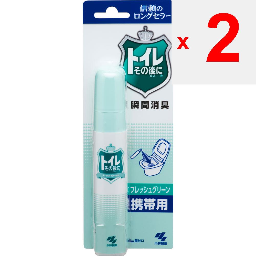 KOBAYASHI Pharmaceutical After Toilet Portable Fresh Green 23ml Toilet-related Etiquette Products Just Spray It In the Toilet and the Unpleasant Odor
