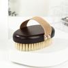 1Pcs Soft Wet Dry Body Spa Massager Brush Wood Bristle Bath Brush Household Practical Skin Exfoliates Body Cleaning Brush