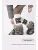 Ethnic Style Wool Leg Warmers: Women’s Thick, Warm, Knitted Calf Warmers with Retro Snowflake Pattern for Autumn and Winter.