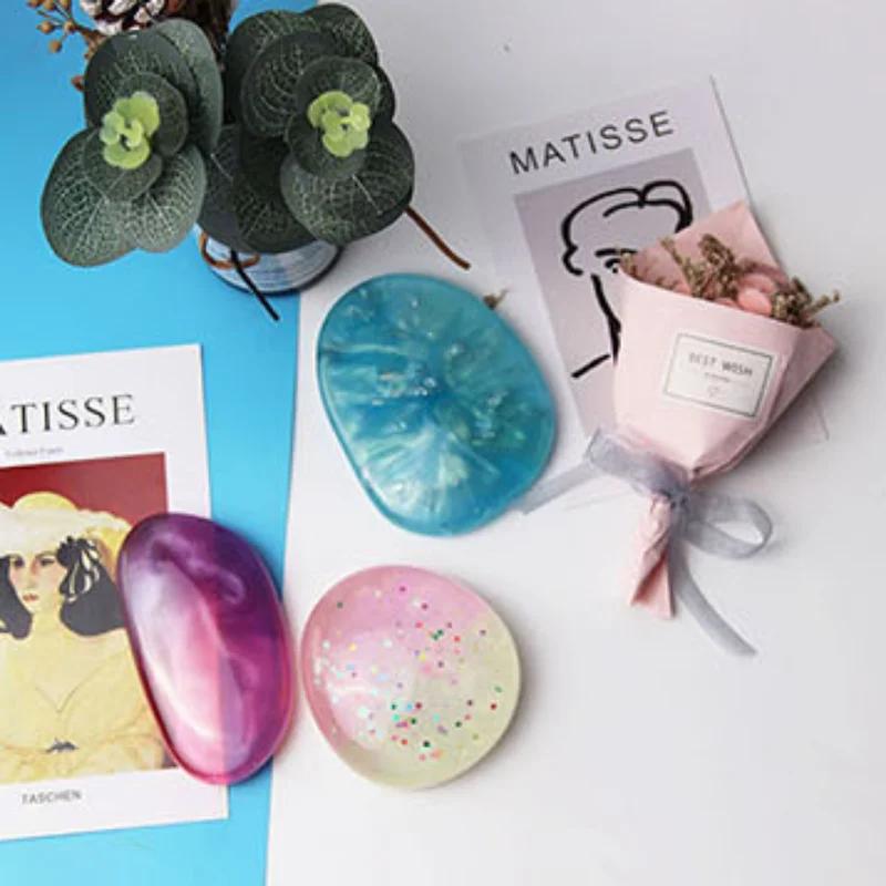 Многосекционная креативная силиконовая форма для мыла Pebble, форма для свечей из смолы, гипсовая форма для кубиков льда, инструмент для приготовления шоколада, домашний декор, подарки