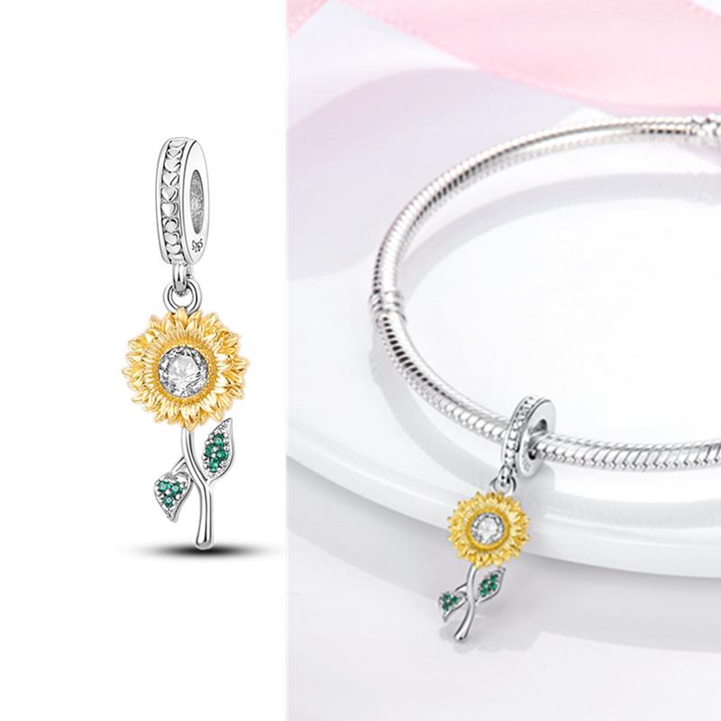 Charms Fit Diy Original Bracelet Real S925 Sterling Silver Beads Luminou Pendants Firefly Ocean Series Dangle Fine Jewelry