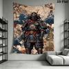 Name Custom Samurai Wall Tapestry Aesthetic Wall Hanging Printed Fabric Blanket Decorative Tapestries for Bedroom Living Room Home Decor