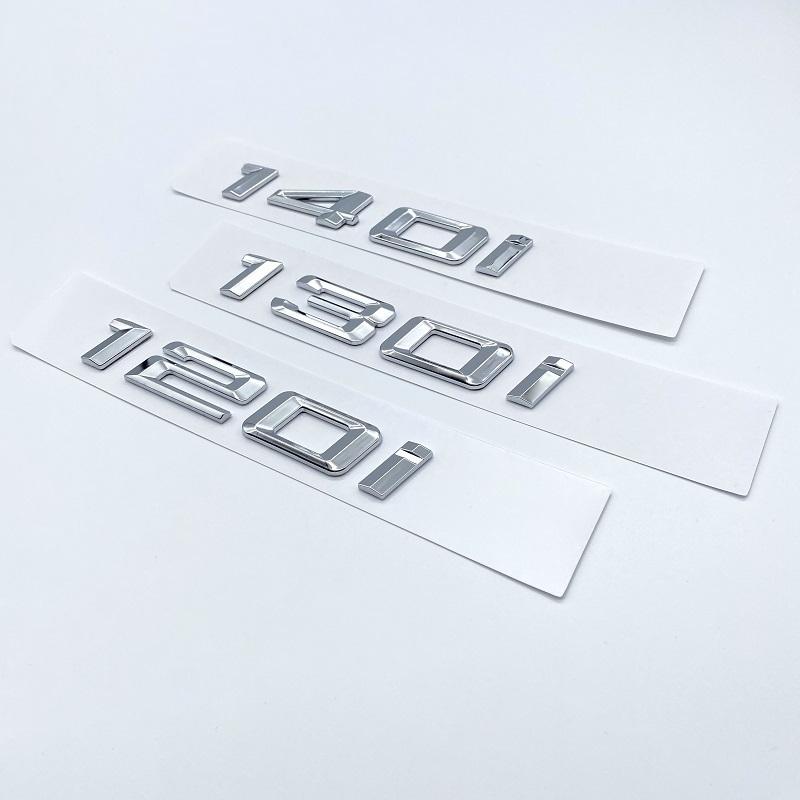 Old Font Numbers Letter 116i 118i 120i 125i 128i 130i 135i 140i Top ABS Emblem for BMW 1 Series Car Trunk Nameplate Sticker