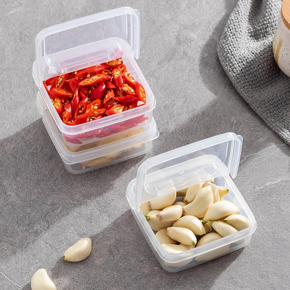 3PCS Flip Lid Sliced Cheese Container PP Cheese Slice Keeper Cheese Food Container  Fridge Organizer