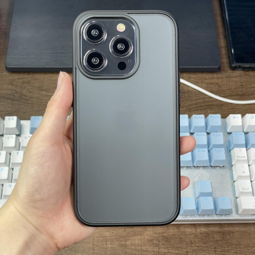 KEYSION Прозрачный матовый чехол для iPhone 15 Pro Max 15 Ultra 15 Plus, силиконовый + противоударный чехол для ПК для iPhone 14 Pro Max