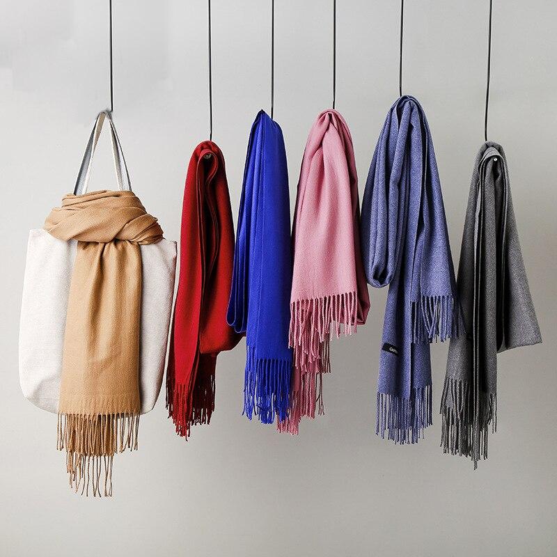 2021 Элитный брендовый шарф, женский кашемировый шарф, зимний женский шерстяной шарф, женский платок, шаль Femme, пашмина, женское однотонное пончо Lic