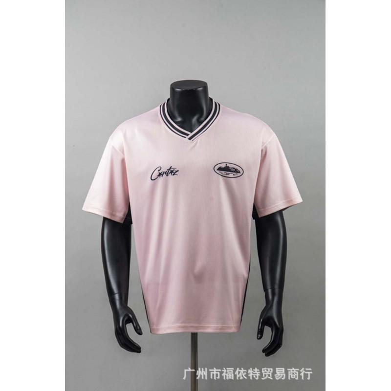 26S Streetwear Graphic T-Shirt Men Women Loose Fit Short Sleeve V-Neck Tee