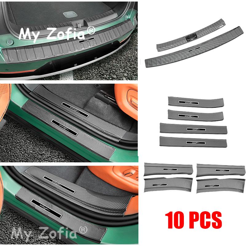For GAC Trumpchi S7 2025 2026 Rear Bumper Foot Plate Pedal Trunk Door Sill Guard Cover ABS Carbon Fiber Protection Accessories D1