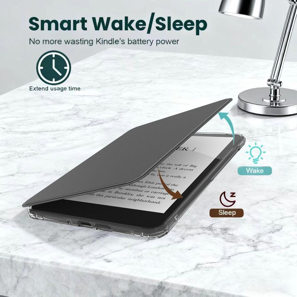 Чехол для электронной книги с функцией автоматического включения/выключения, регулируемая акриловая магнитная обложка для Kindle Paperwhite 12-го поколения 2025 года 7 дюймов Colorsoft