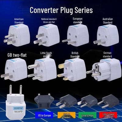 Универсальный дорожный адаптер: Вилка-переходник для Великобритании в ЕС, для США в Австралию, для Великобритании в немецкий стандарт