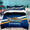 Golden Titan Emblem Design 3PCS Bedding set,Ideal for 1pc Duvet Cover And 2pcs Pillowcases Perfect for Fan gift,Ideal for Bedroom, Dormitory