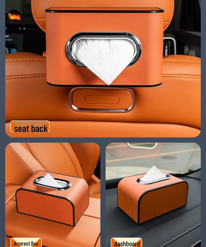Tesla Model Tissue Box for Armrest or Seat Back