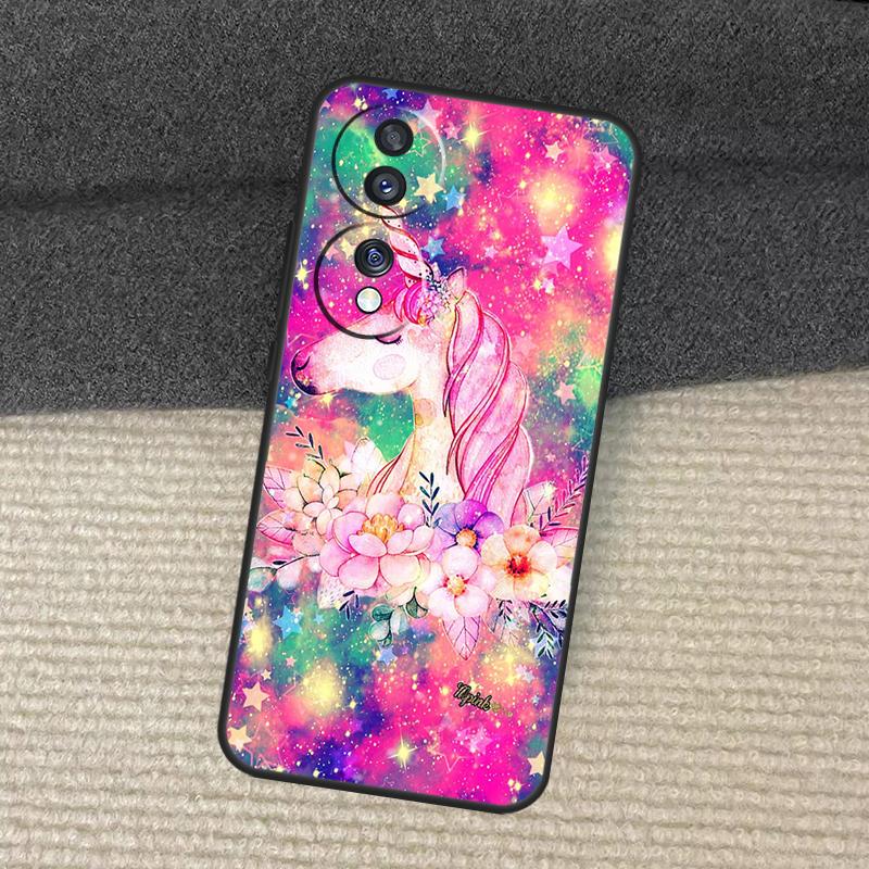 Pink Unicorn Rainbow Cute Case For Honor Magic 7 Lite 5 6 Honor 200 Pro X8b X9a X8a X8 X9 X9c X9b 50 70 90 Lite Cover