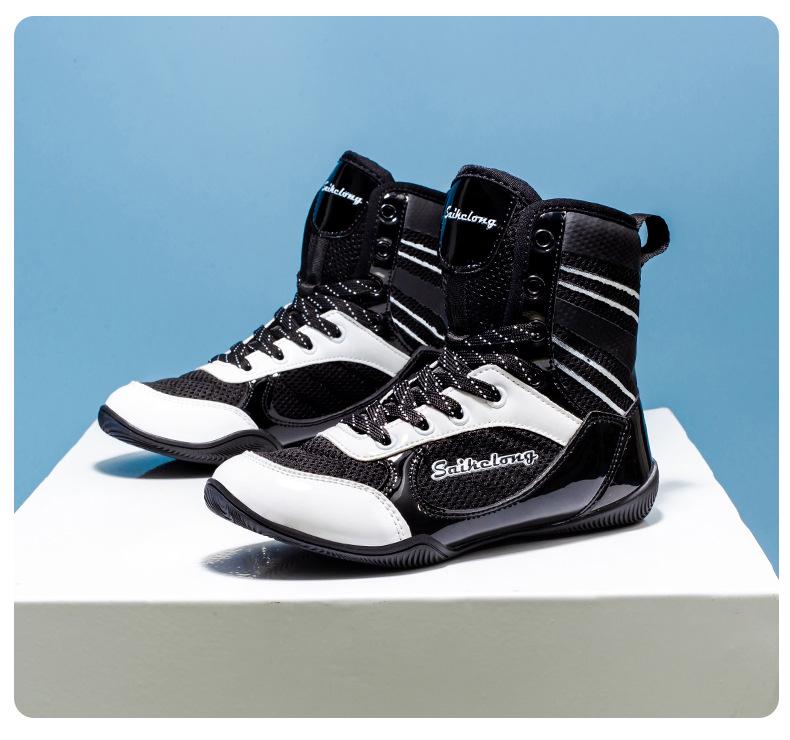 Мужские и детские борцовки и боксерки с высоким верхом для тренировок в зале