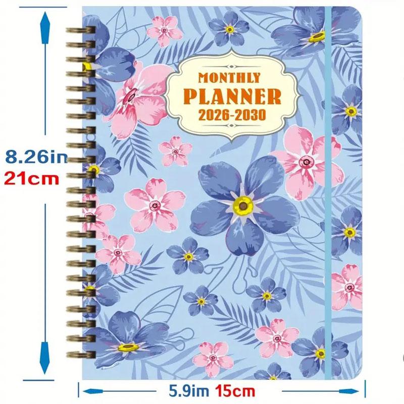 1 шт. Долгосрочный планер на 2026-2030 гг. - 5-летнее издание 2026-2030 гг. - Страницы - для дома, офиса или в подарок - Включает федеральные праздники, высококачественная бумага