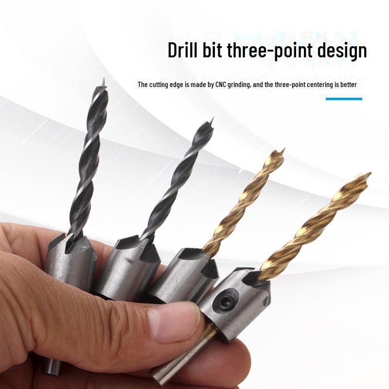 Набор трехточечных зенковок и сверл для снятия фаски (3-10mm)