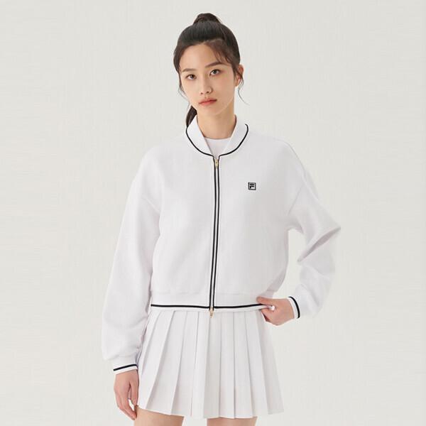 Fila Soft Jersey Bomber Jacket Fs2ftg1361f Whi