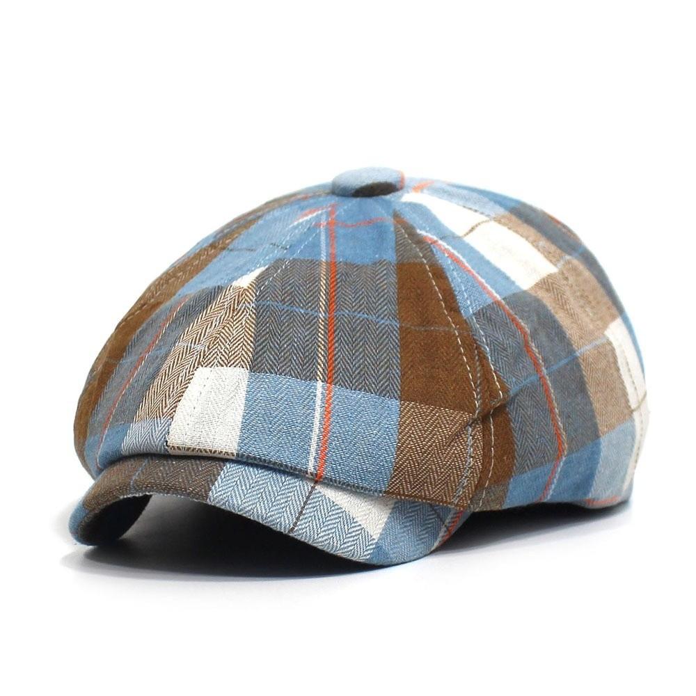 Short Brim Artist Painter Hat Thin Lightweight Newsboy Cap Fashion Octagonal Cap Travel