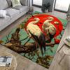 Ковер с 3D-печатью цапли для большой площади для гостиной, мультяшный ковер для детской спальни, диванный коврик, кухонный коврик для пола, противоскользящий коврик для декора