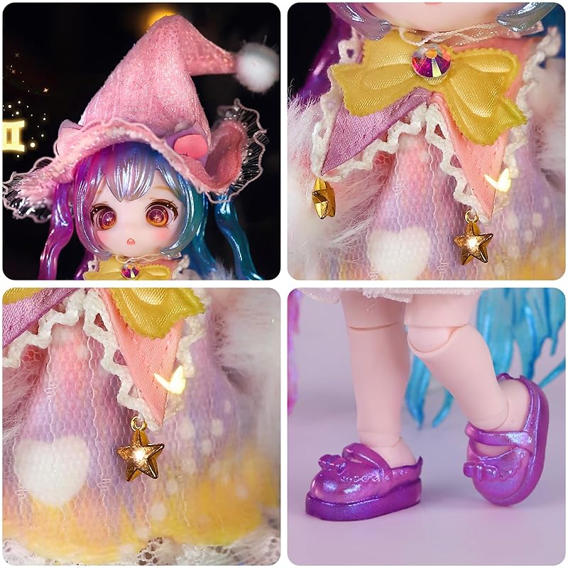 Кукла ICY Fortune Days 13 см bjd - набор кукол в стиле аниме, подарок, украшение, сделай сам. Идеально подходит для упражнений, коллекции, кукла-девочка 8+(Близнецы)