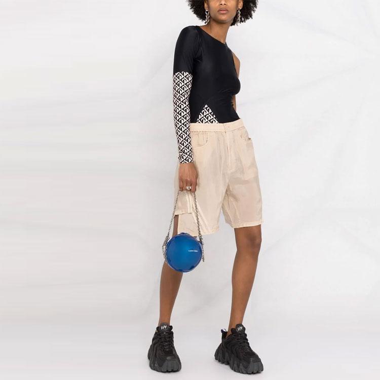 Y-3 FW21 Логотип Три Полоски Лоскутные Шорты Женские Шорты Хаки GT5303