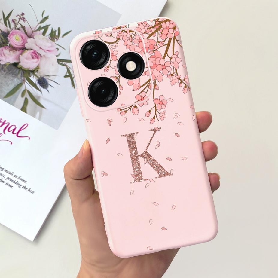 Чехол для Tecno Spark 20 Чехол Spark 20C Милая Корона Буквы Чехол Мягкий Силиконовый Чехол для Телефона Для Tecno Spark 20 Pro Spark20 C Fundas Capa