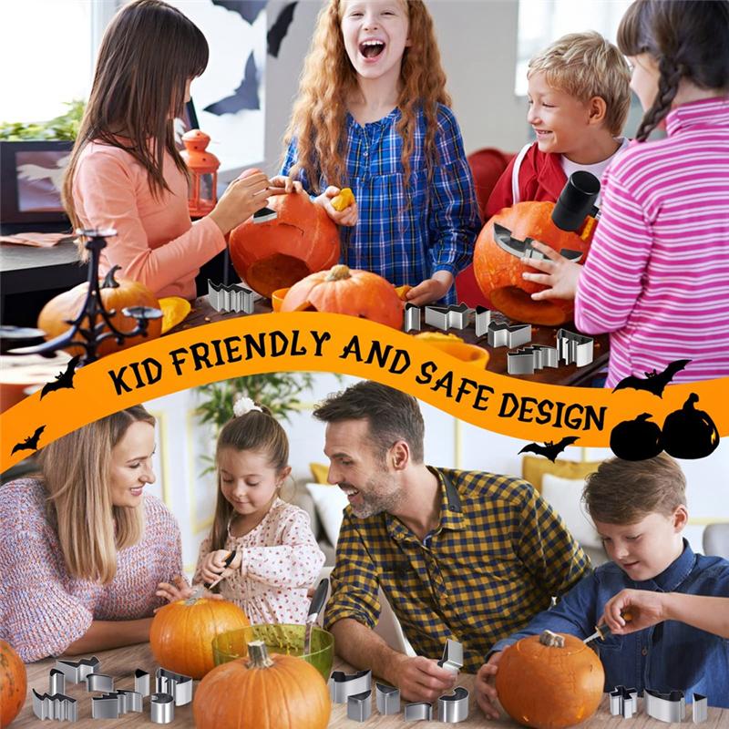 Pumpkin Carving Tool Set 13 Pieces DIY Halloween Carving Kit Mold Includes All Needed Supplies