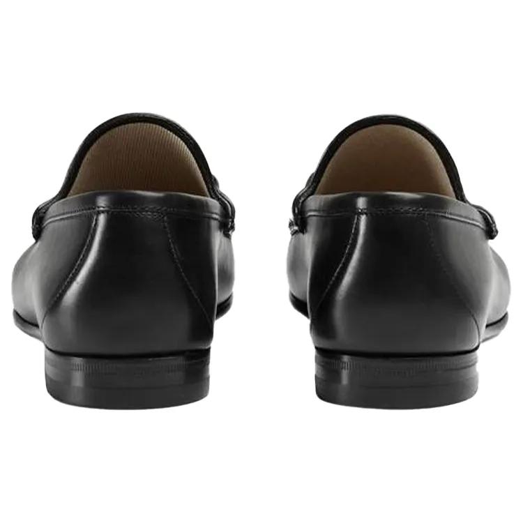 Gucci 1953 Horsebit Leather Loafer 'Black' (Unisex) Black Men's Casual Shoes 307929 BLM00 1000