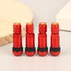 4Pcs Aluminum Alloy Car Tubeless Wheel Tyre Valve Durable Professional Car Tire Accessories Stem Round Bottom Hex Cap Car