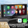 10,26-дюймовый автомобильный стереоприемник, беспроводной монитор CarPlay, Android, сенсорный экран, Bluetooth, автомобильный проигрыватель, автоматический MP5-плеер